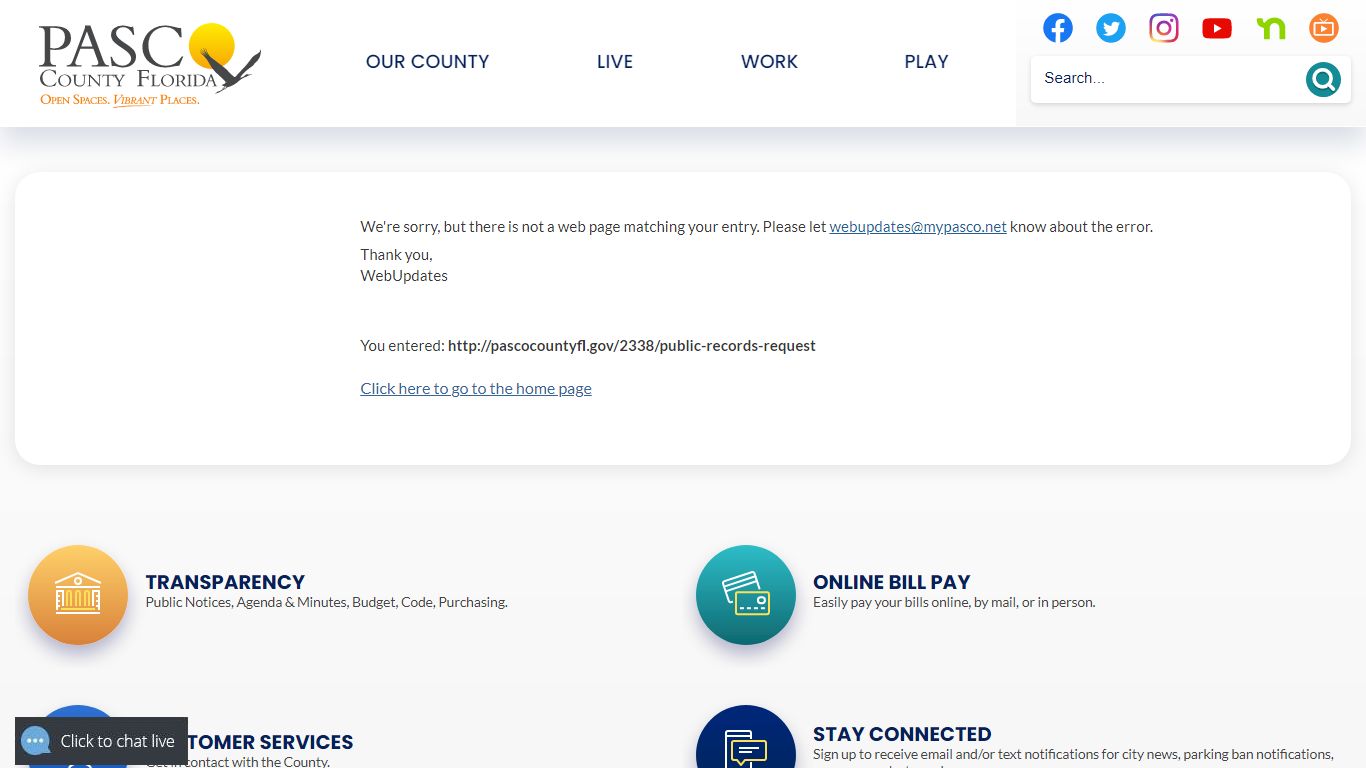 Public Records Request | Pasco County, FL - Official Website